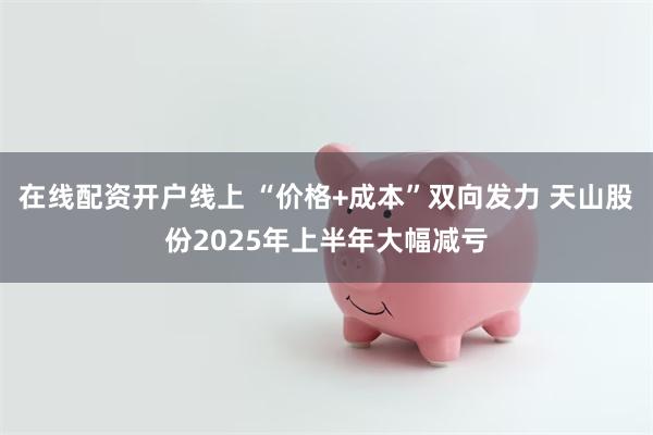 在线配资开户线上 “价格+成本”双向发力 天山股份2025年上半年大幅减亏